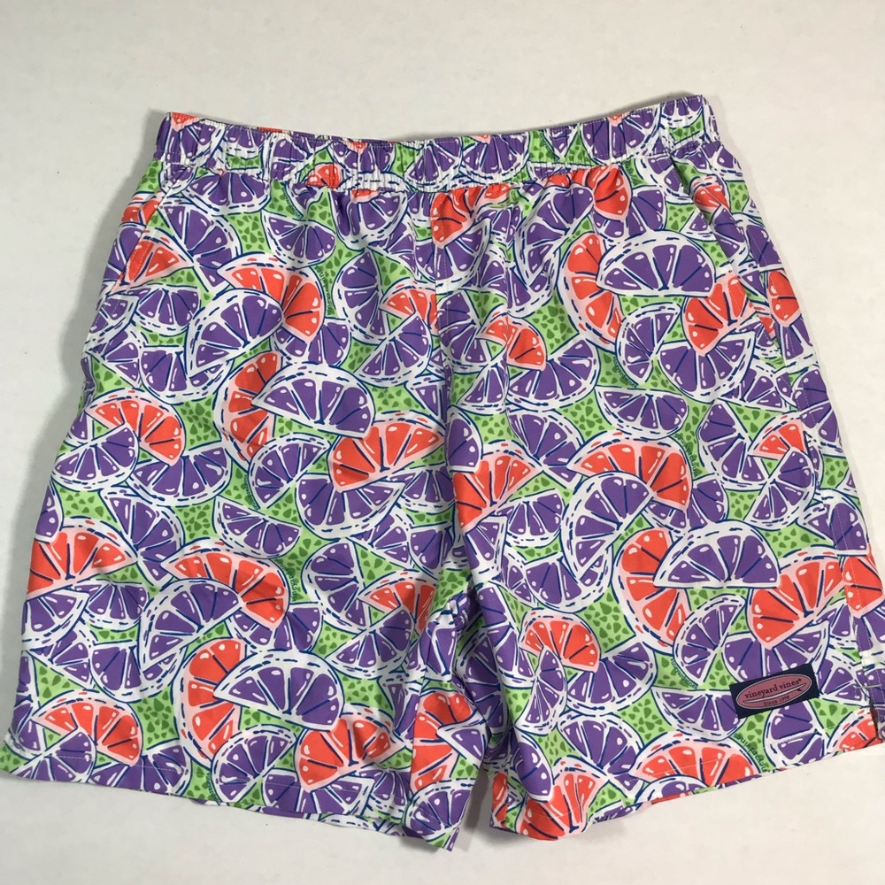 Vineyard Vines Mens Citrus Fruit Swim Shorts